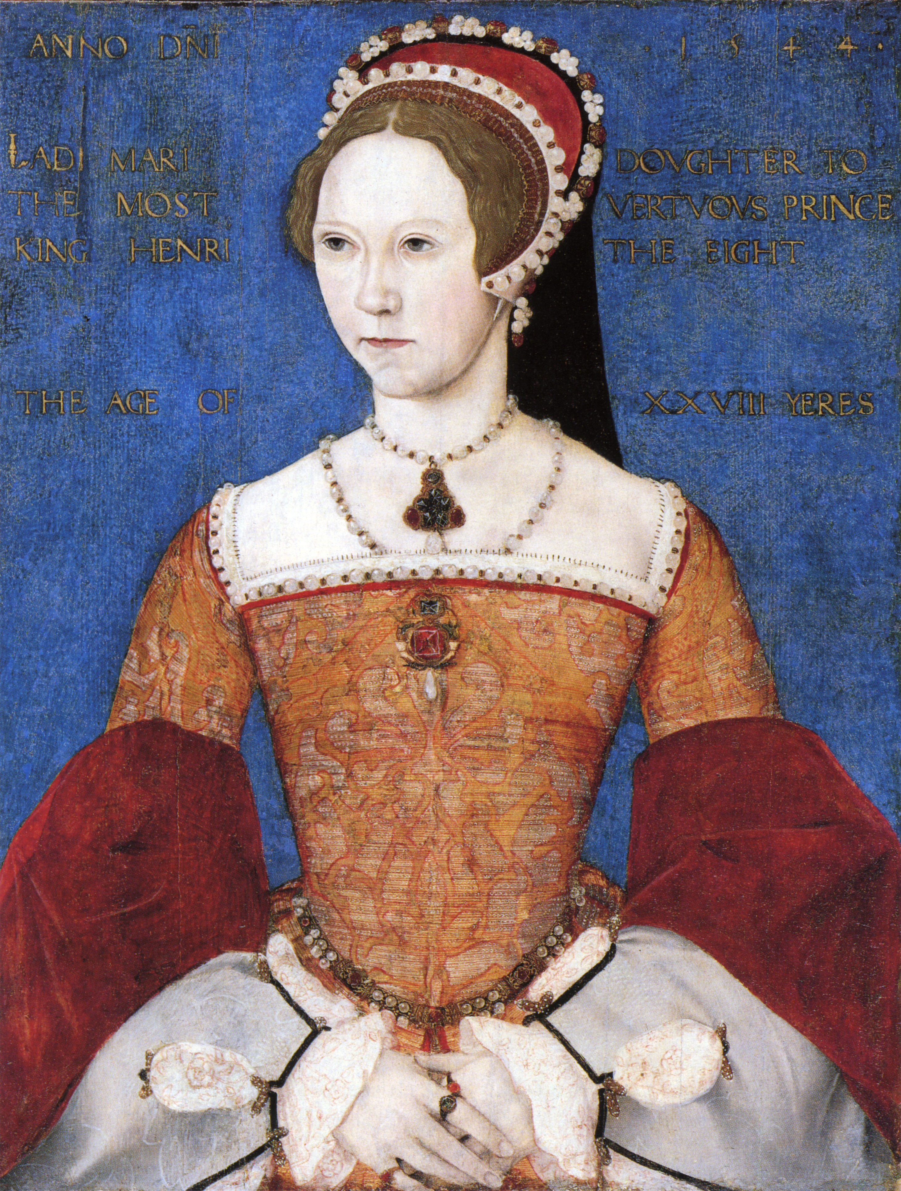 Portrait of Queen Mary I by Master John, 1544